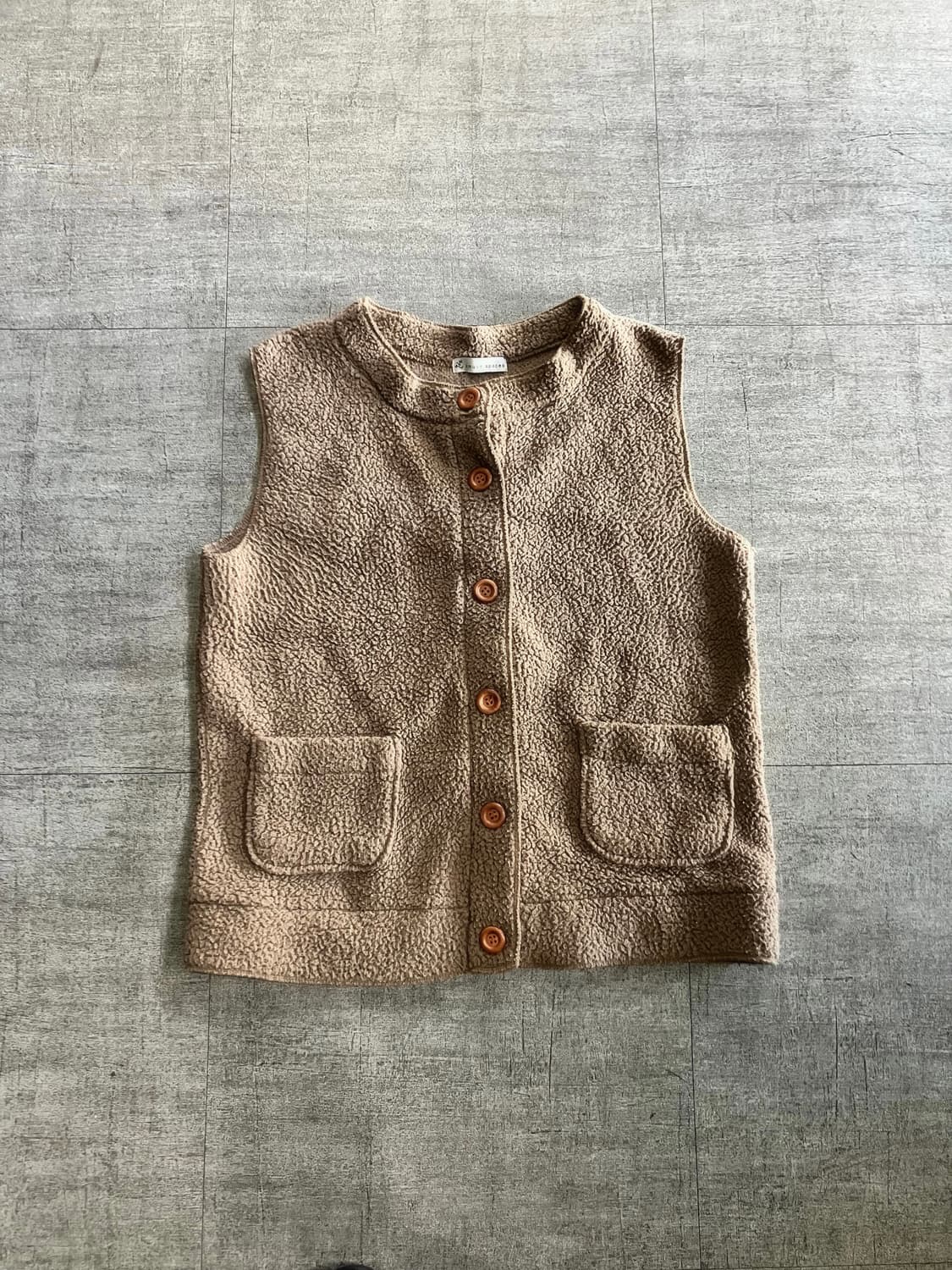 일본빈티지 Amusespace 올드스쿨아메카지 뽀글이베스트조끼 상품이미지1