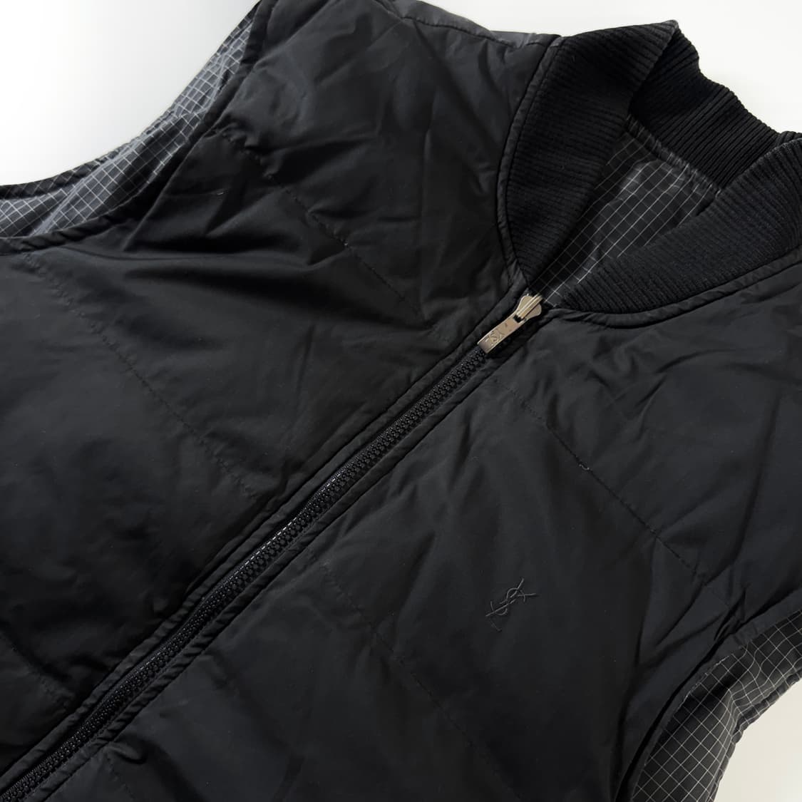 Yves Saint Laurent  입생로랑 카키 퍼카라 패디드 자켓  상품이미지5