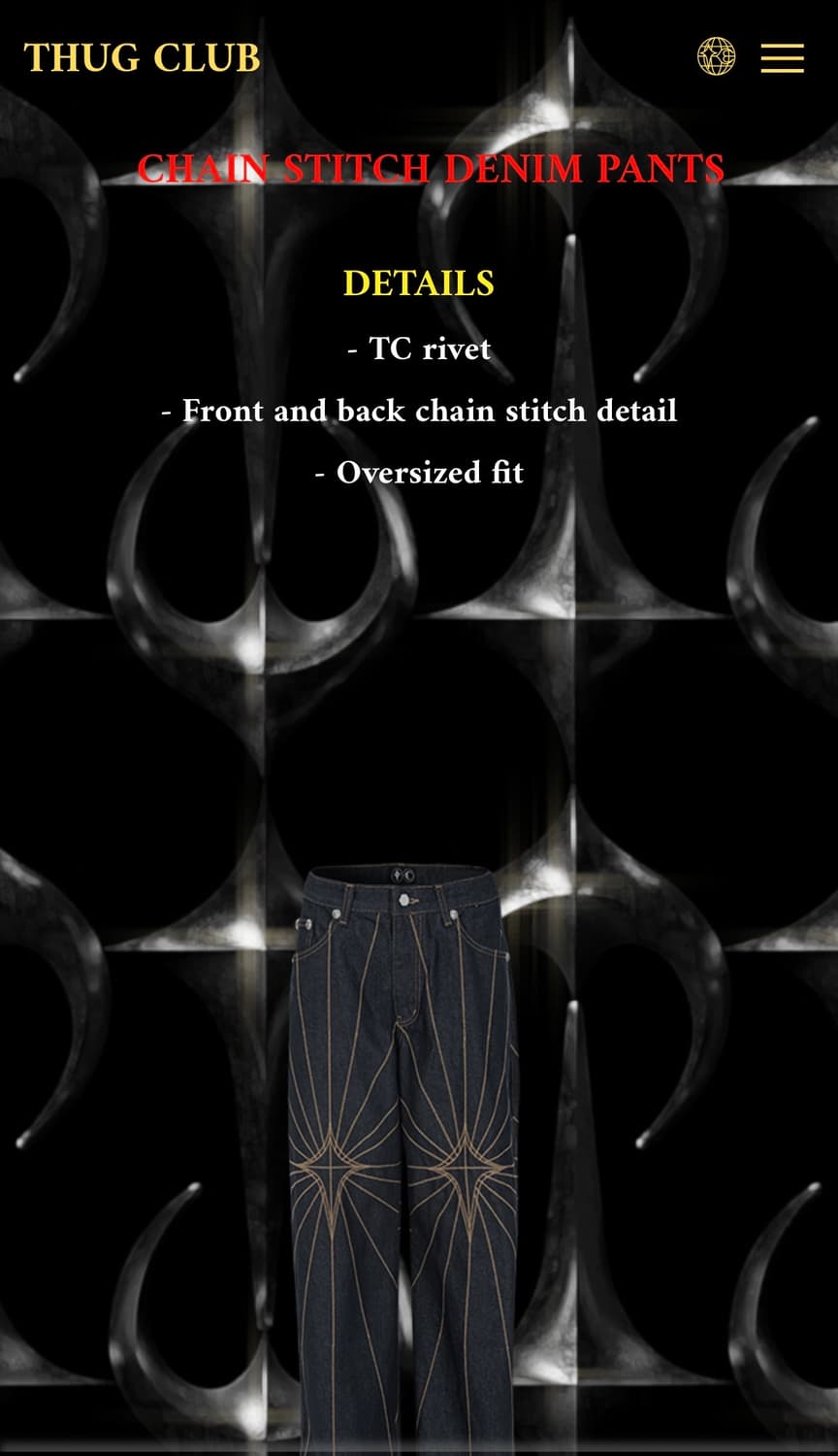 TC Chain Stitch Denim Pants 상품이미지2