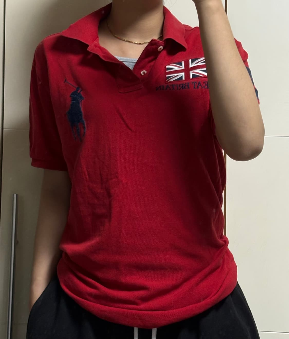 폴로 랄프로렌 빅포니 브리튼 레드 카라티 상품이미지1