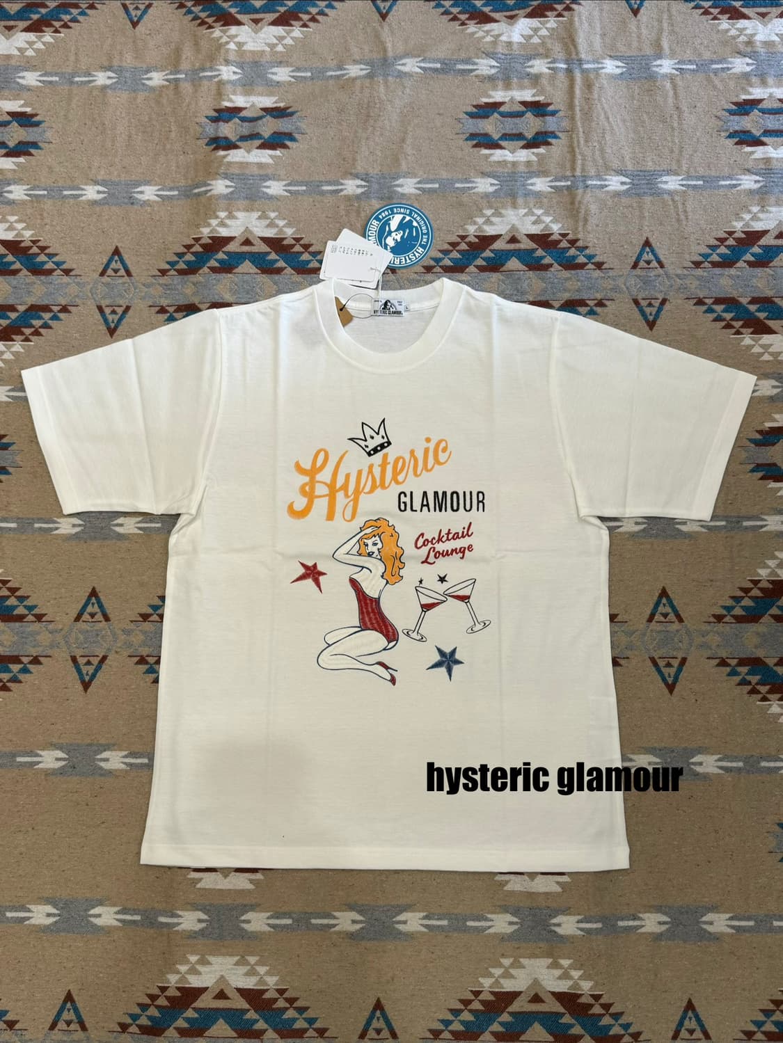 [L] 히스테릭글래머 칵테일 라운지 티셔츠 화이트 상품이미지1