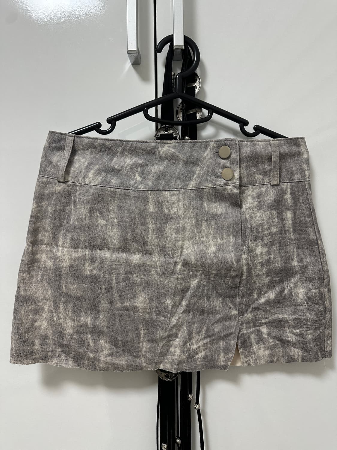 그런지 슬릿 미니 스커트 상품이미지2