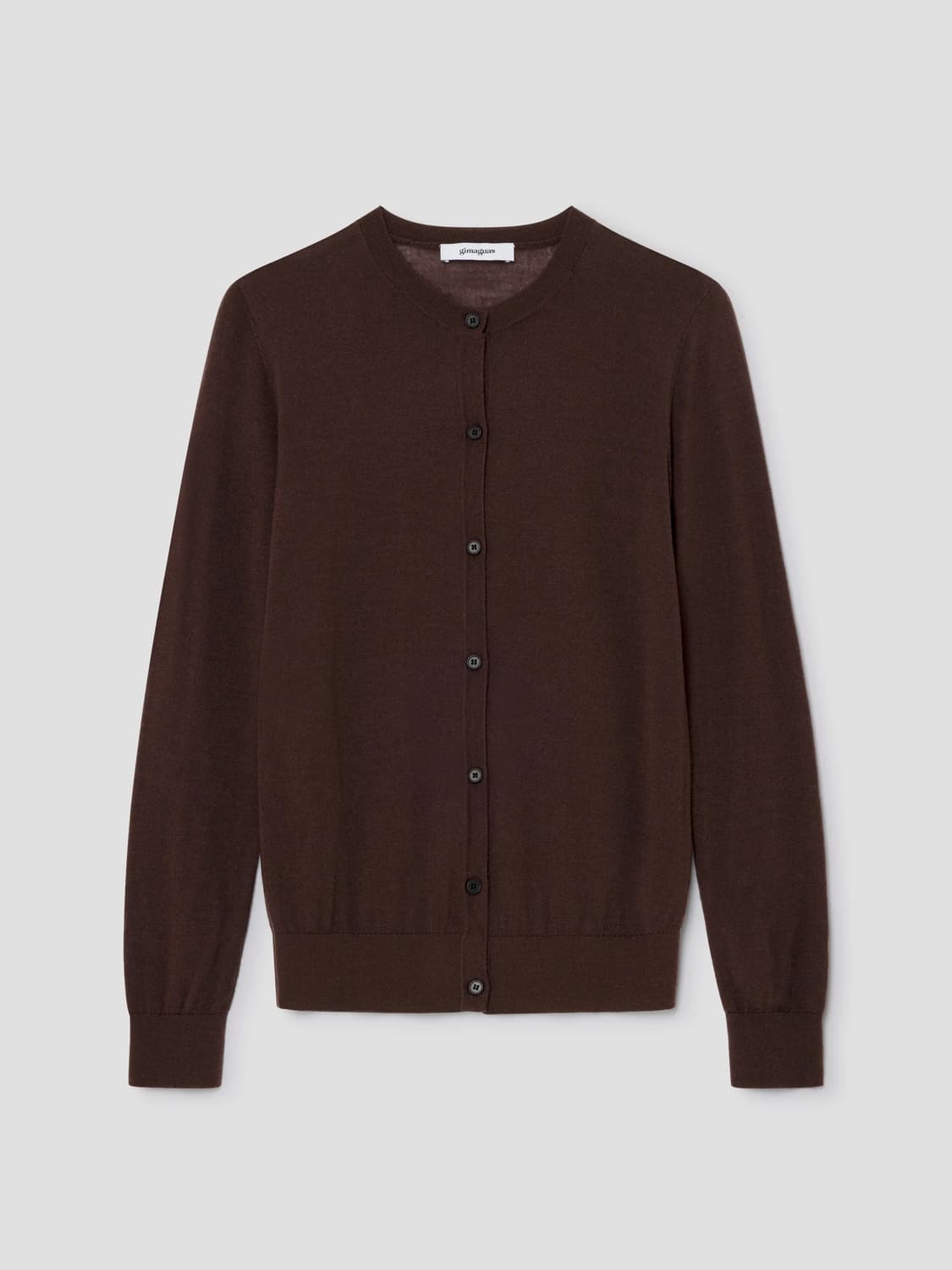 (XS,S,M) 기마구아스 Rebecca 울 라운드 가디건 브라운 상품이미지4