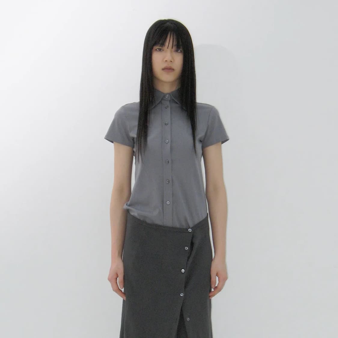 리포스 Jersey Sillket Shirts (Grey) 상품이미지1