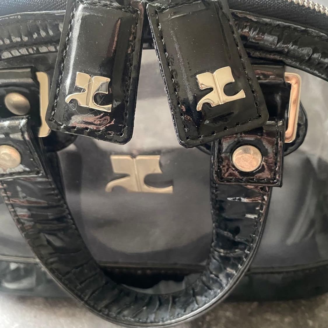 빈티지 꾸레쥬 토트 볼링백 (극희귀) 상품이미지4