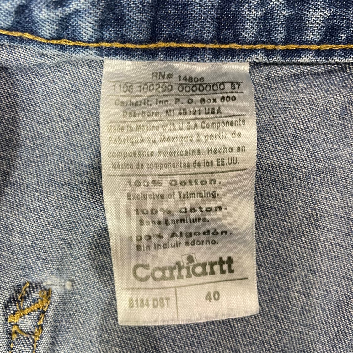 (40) Carhartt 칼하트 데님 반바지  상품이미지2