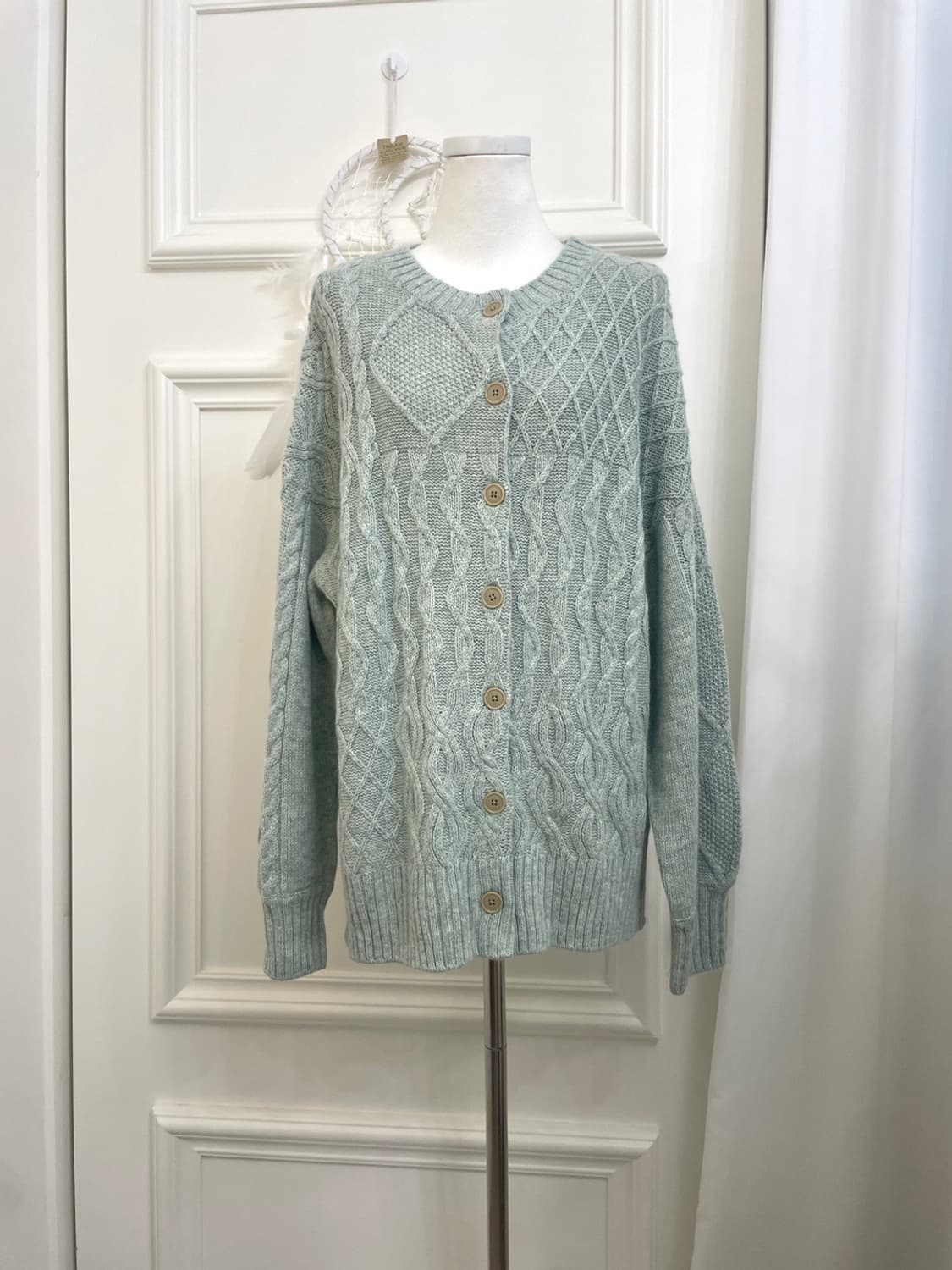 SM2 indi mint twist basic loose cardigan 상품이미지1