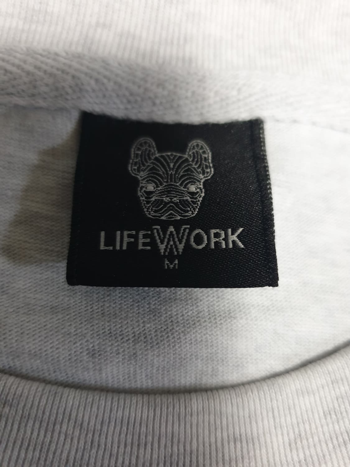 라이프워크 빅라독 코튼 반팔티 멜란지 그레이 (M) 상품이미지3