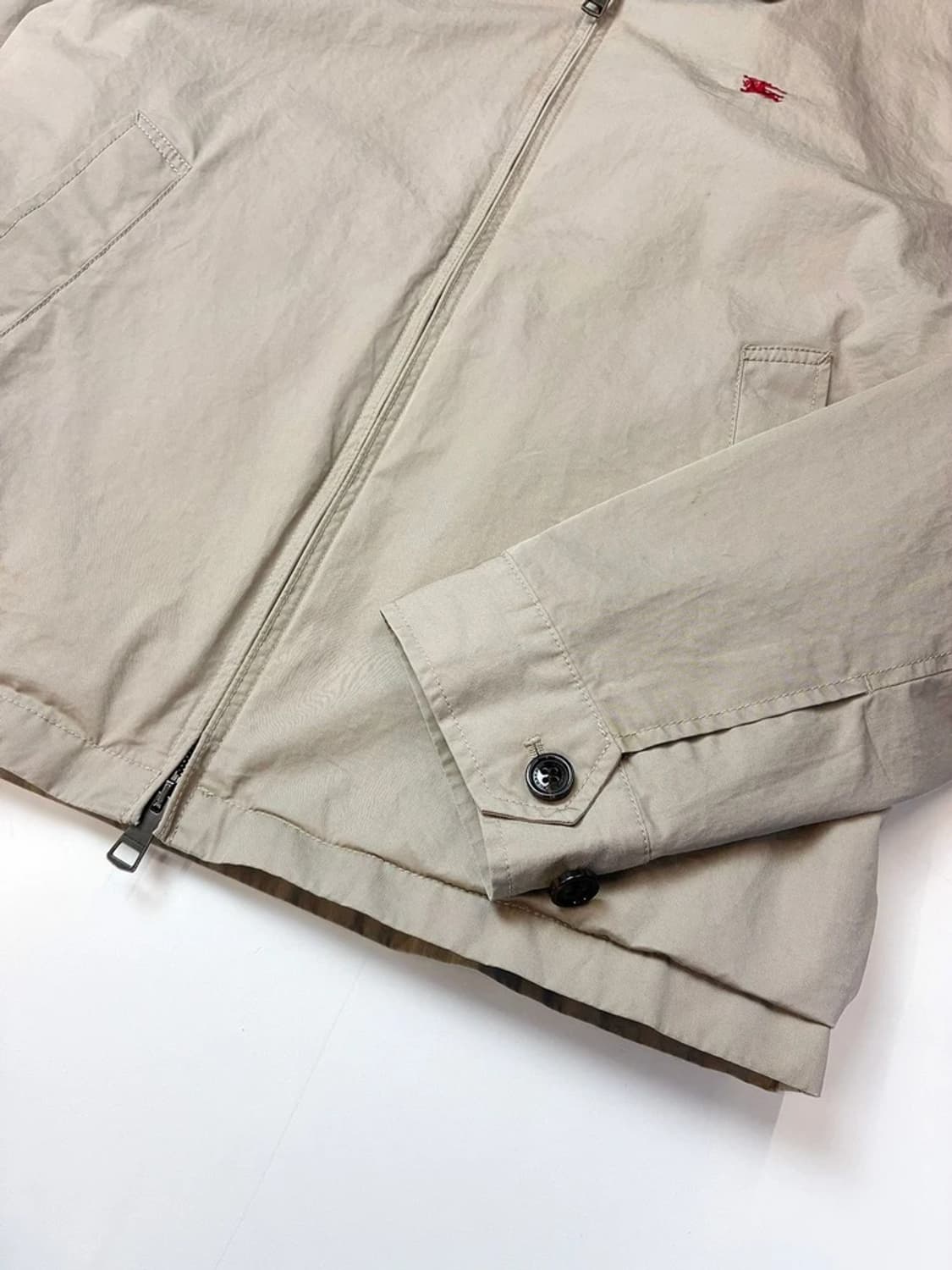 버버리 브릿 기마로고 코튼 블루종 자켓 PN5616    상품이미지4