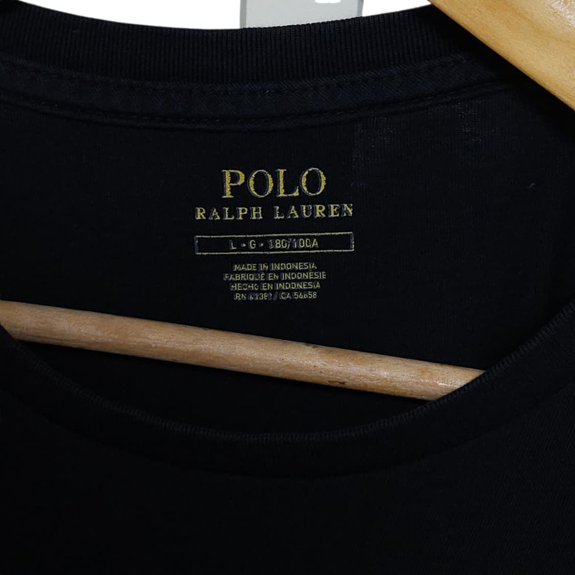 POLO 폴로 랄프로렌 블랙 크루넥 반팔티 105 상품이미지3