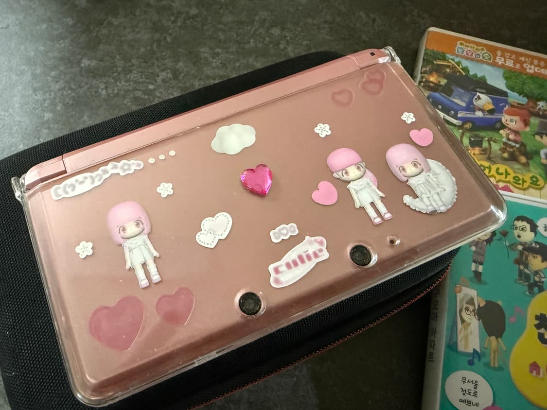 닌텐도 3DS 핑크 + 친모아 + 튀동숲 상품이미지2