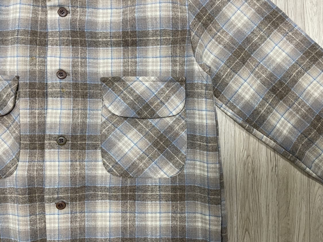 95) 70's 펜들턴 체크 울 보드셔츠(미국제)RRL&LVC&폴로 상품이미지7