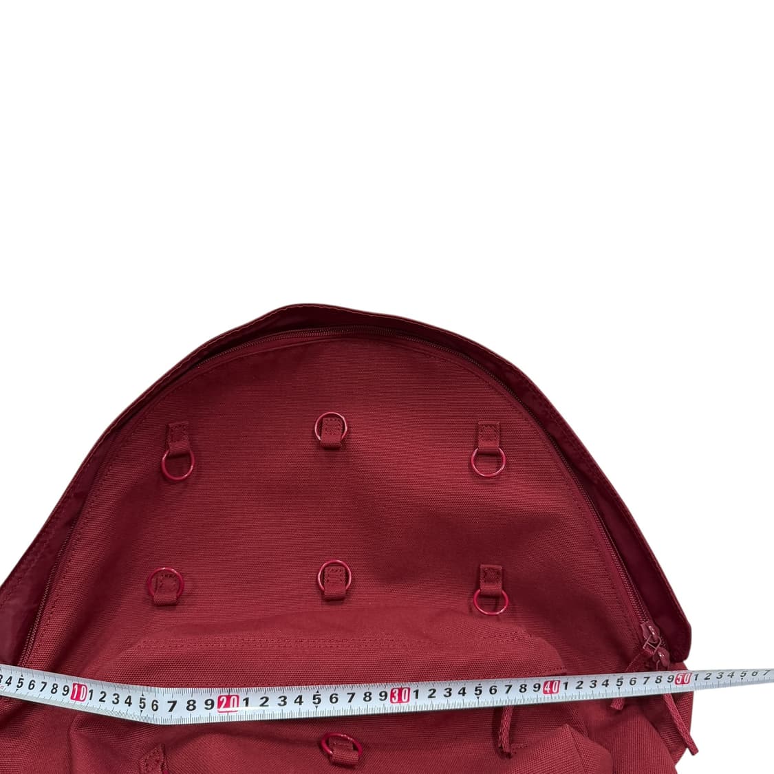 이스트팩 X 라프시몬스 패디드 루프링 백팩 가방 버건디 레드 상품이미지6