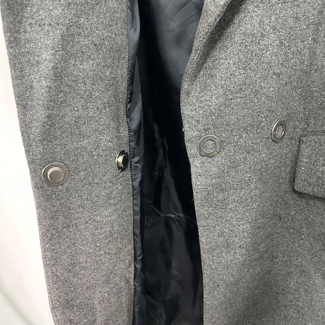 베네통 오버핏 롱 울코트 상품이미지3