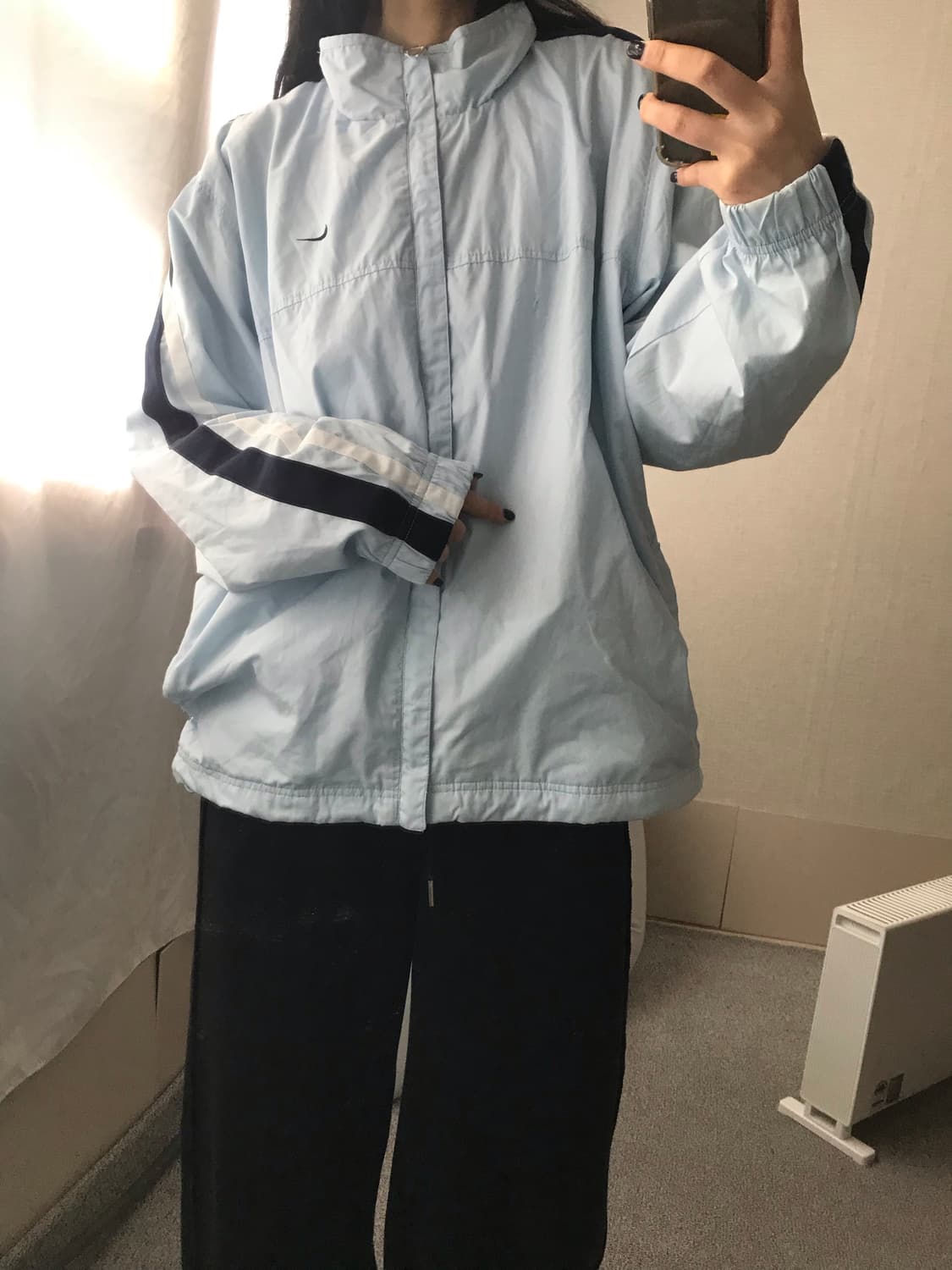 나이키 00s 연하늘 오버핏 바람막이 상품이미지5