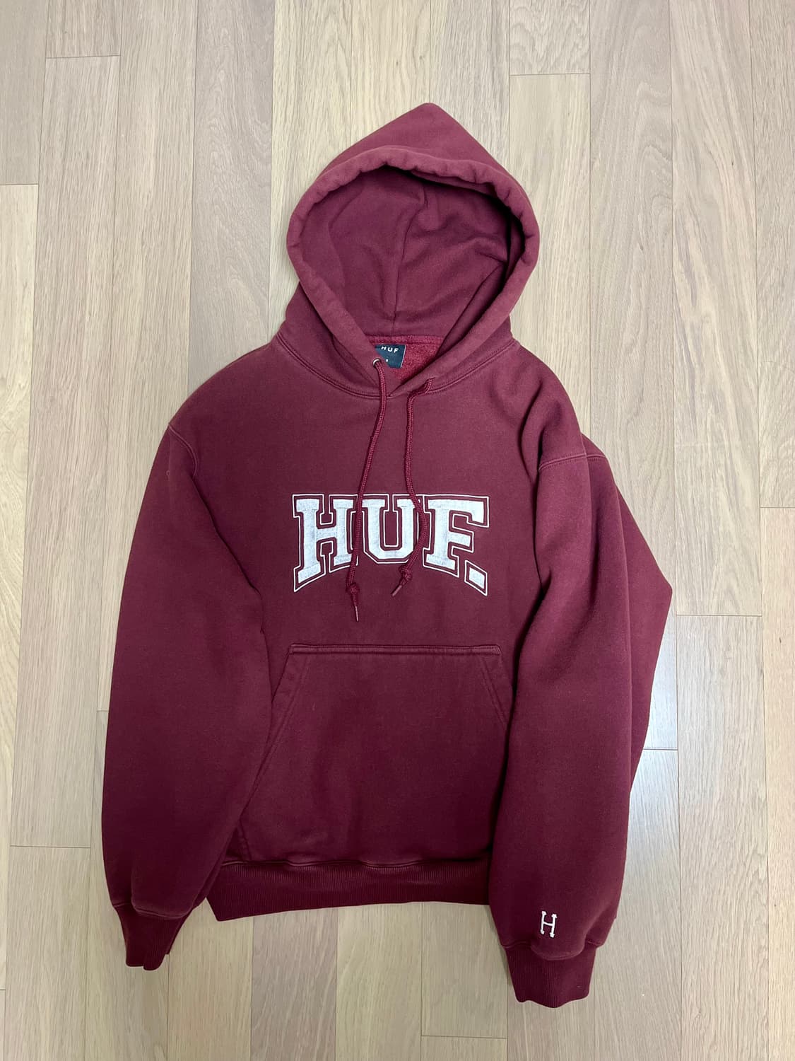 허프 버건디 후드티 S 상품이미지1