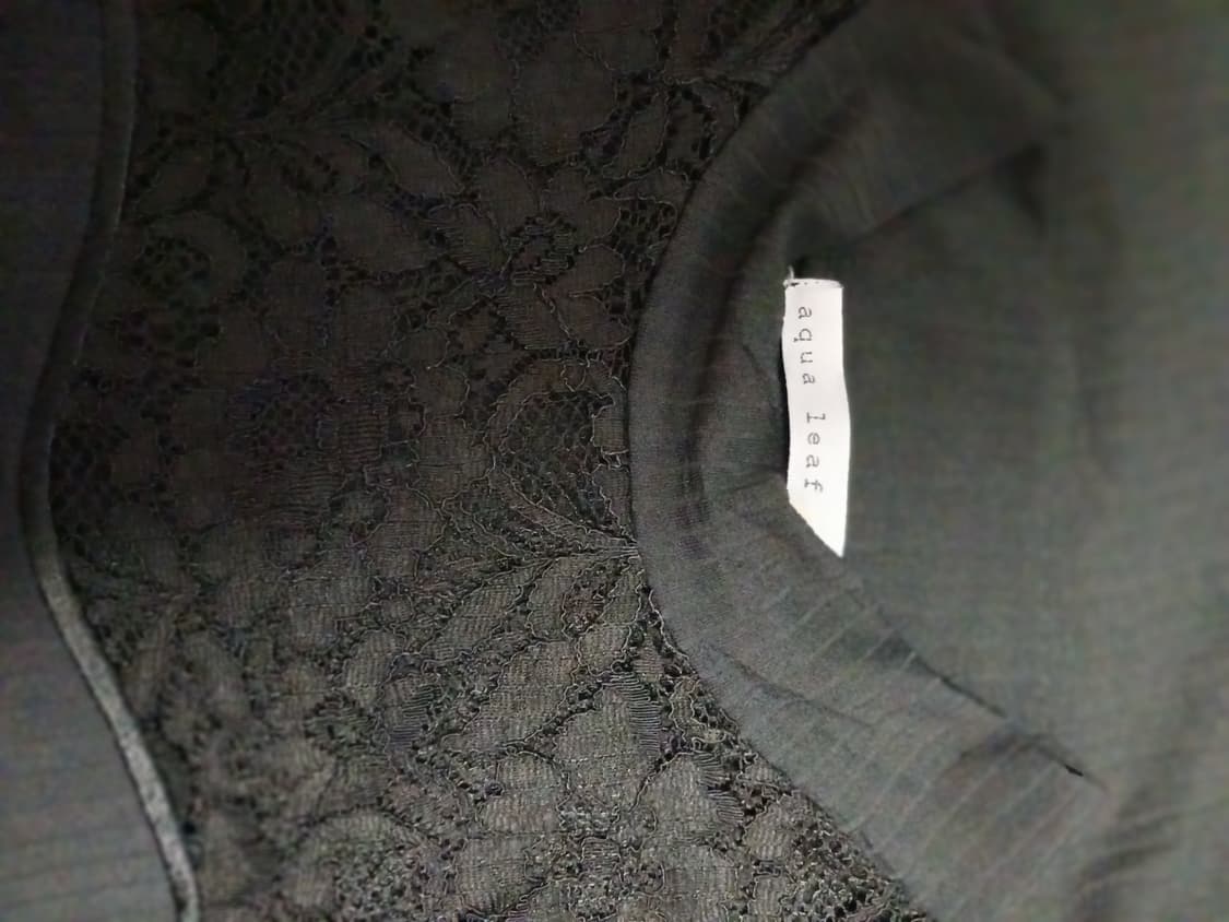 Aqua leaf 레이스 탑 상품이미지2