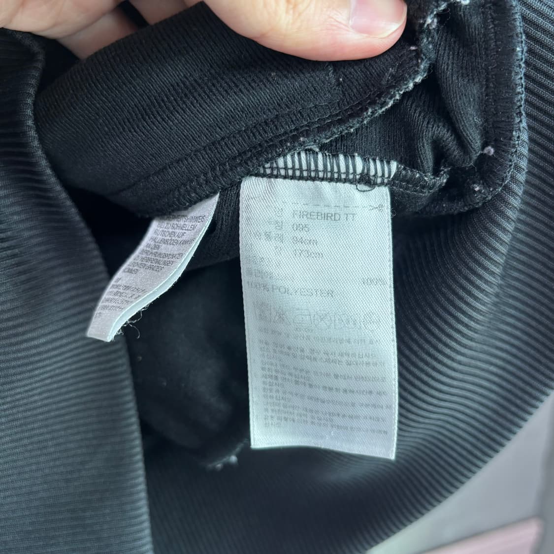 아디다스 파어이버드 백로고 져지 트랙탑 검골 상품이미지3