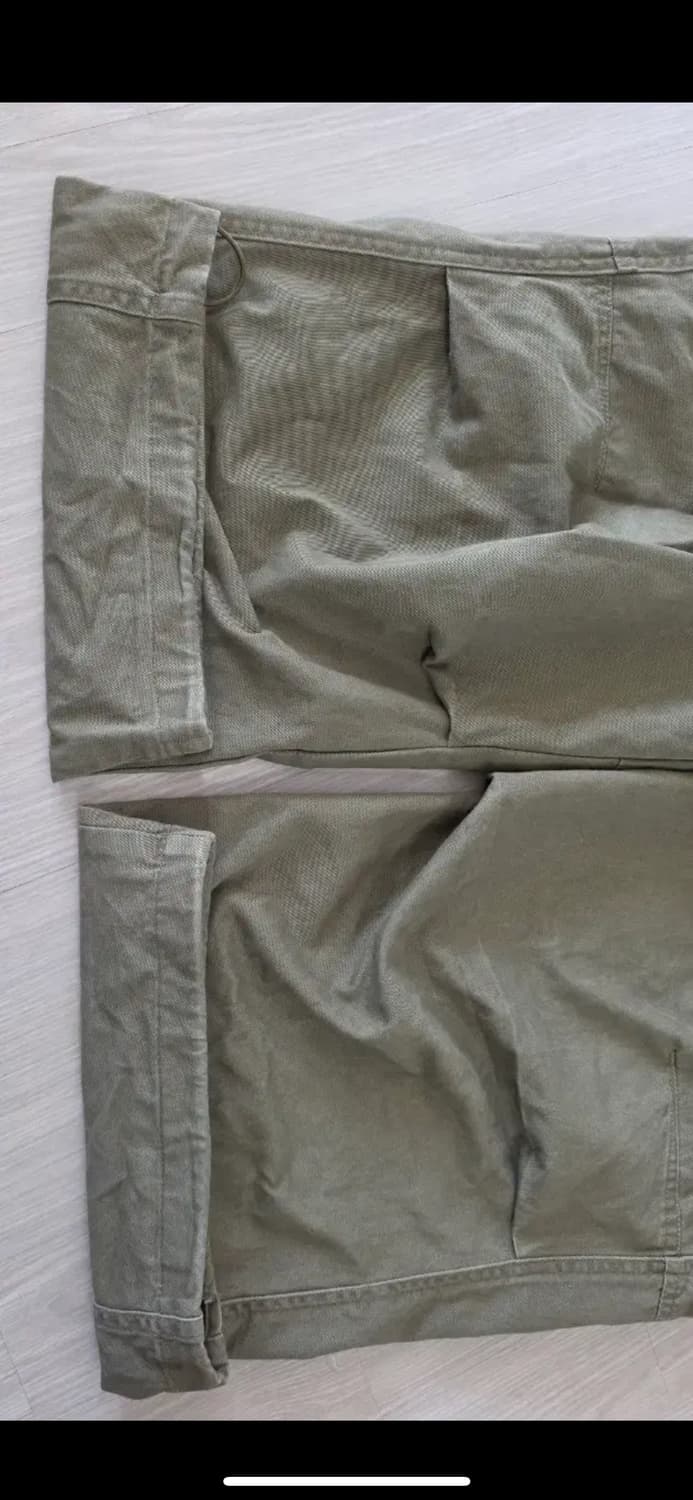노운 워시드 카고 팬츠 카키 2사이즈 팝니다 상품이미지3