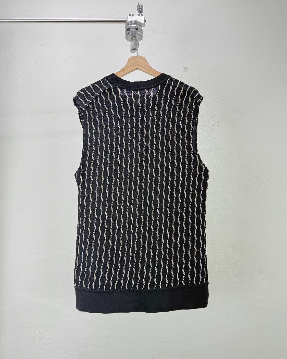 마르지엘라 넘버 10 블랙 크로셰 니트 베스트 상품이미지5