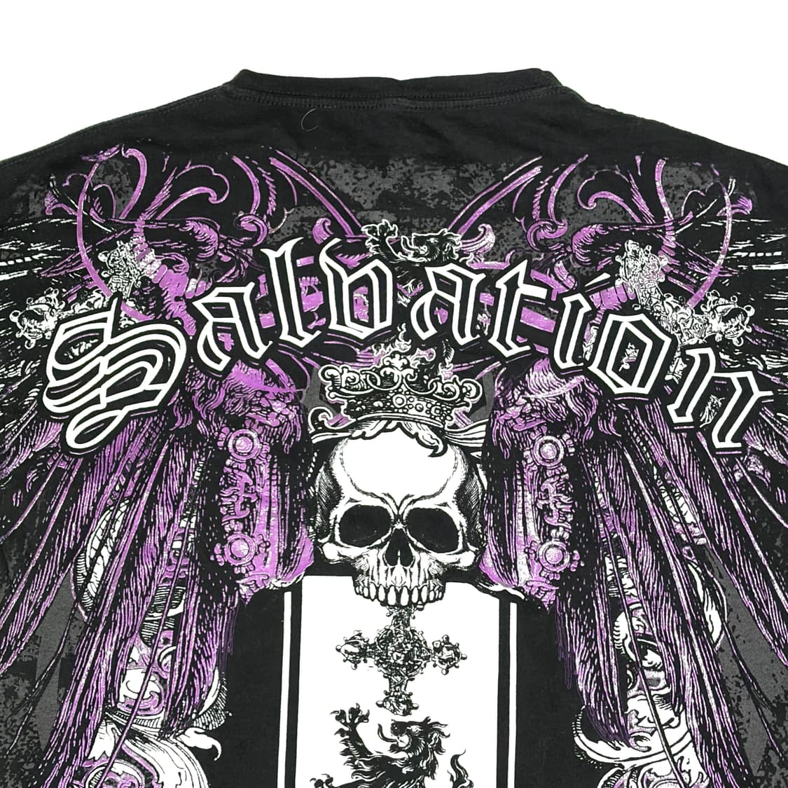 스컬 블랙 빈티지 반팔 XL 상품이미지7