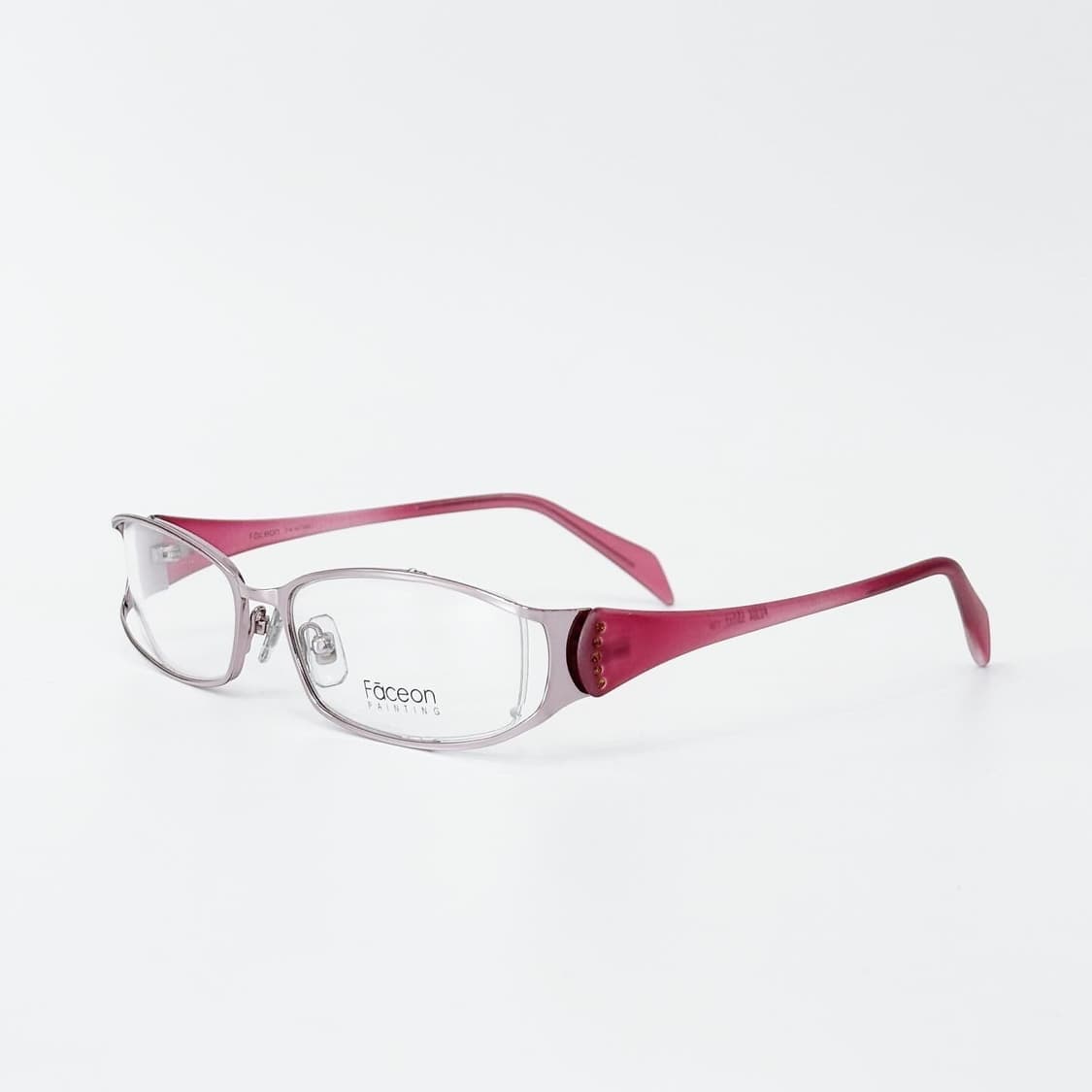 FACEON  핑크 큐빅 데드스탁 빈티지안경 상품이미지1