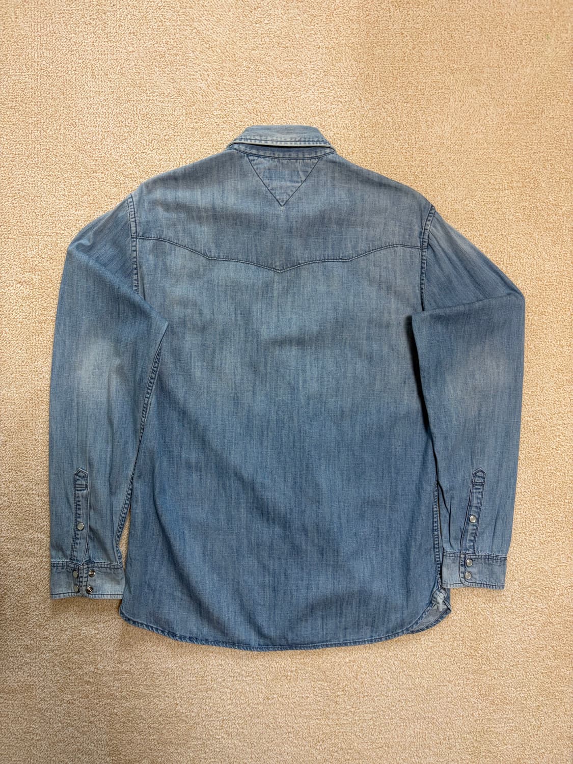 XL) 타미힐피거 데님 연청 웨스턴 셔츠 상품이미지6