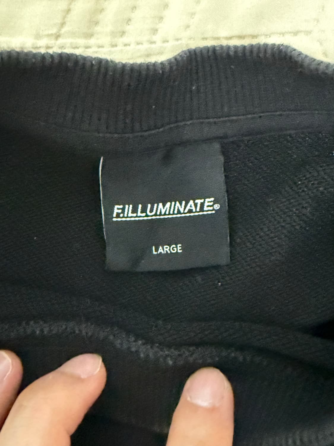 필루미네이트 아치로고 맨투맨 블랙 L 상품이미지4