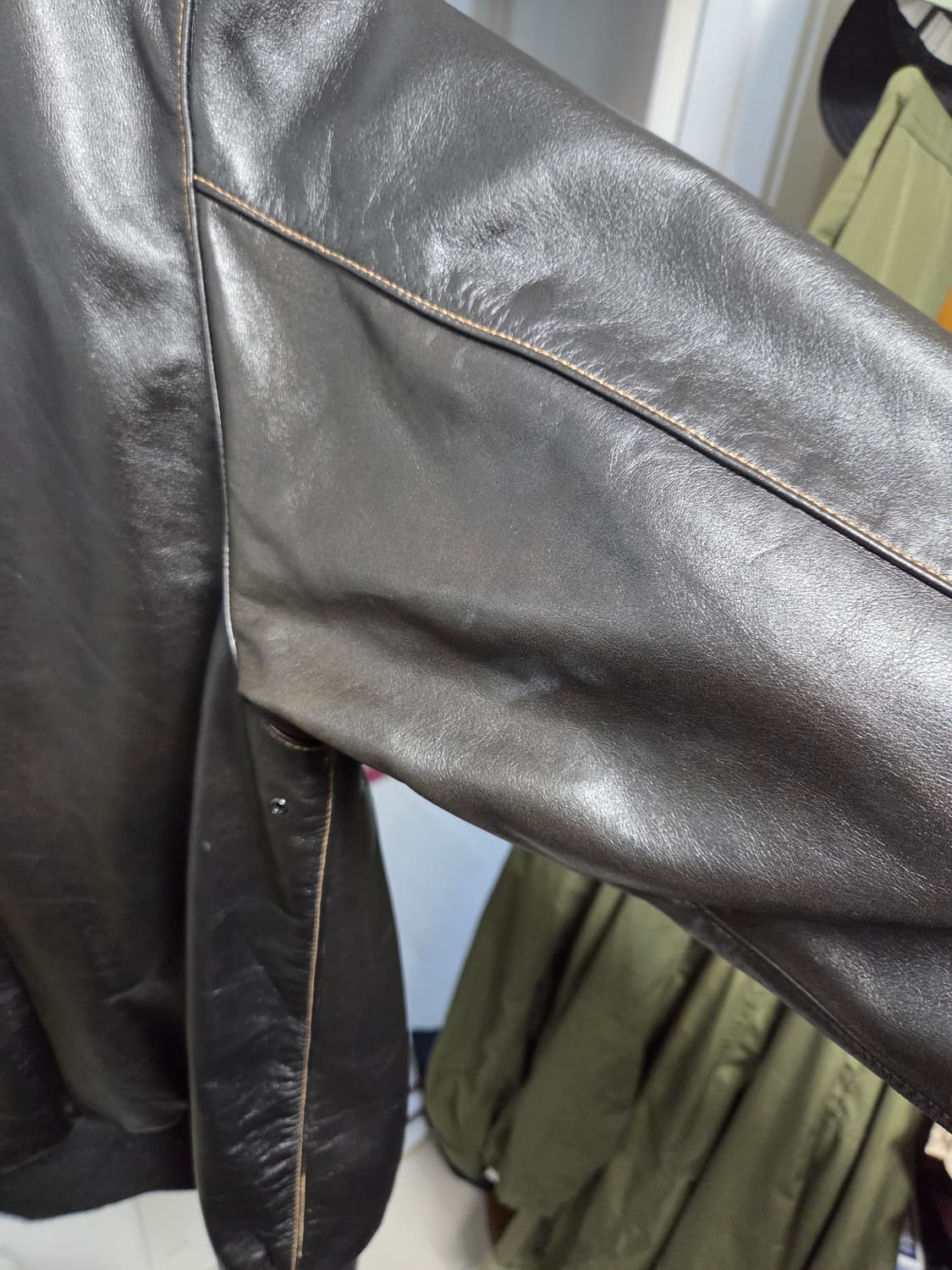 디아프바인 A2 레더자켓 2XL 상품이미지5