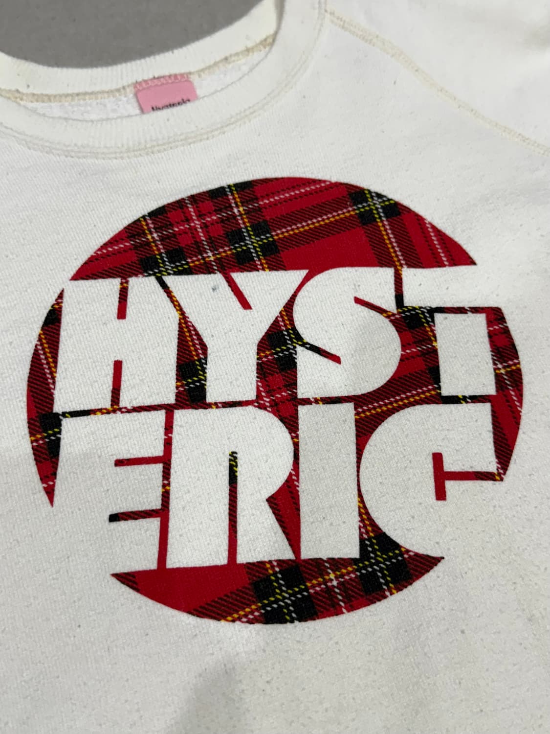 히스테릭 글래머 아카이브 체크 패턴 퍽베어 맨투맨 스웨터 상품이미지4