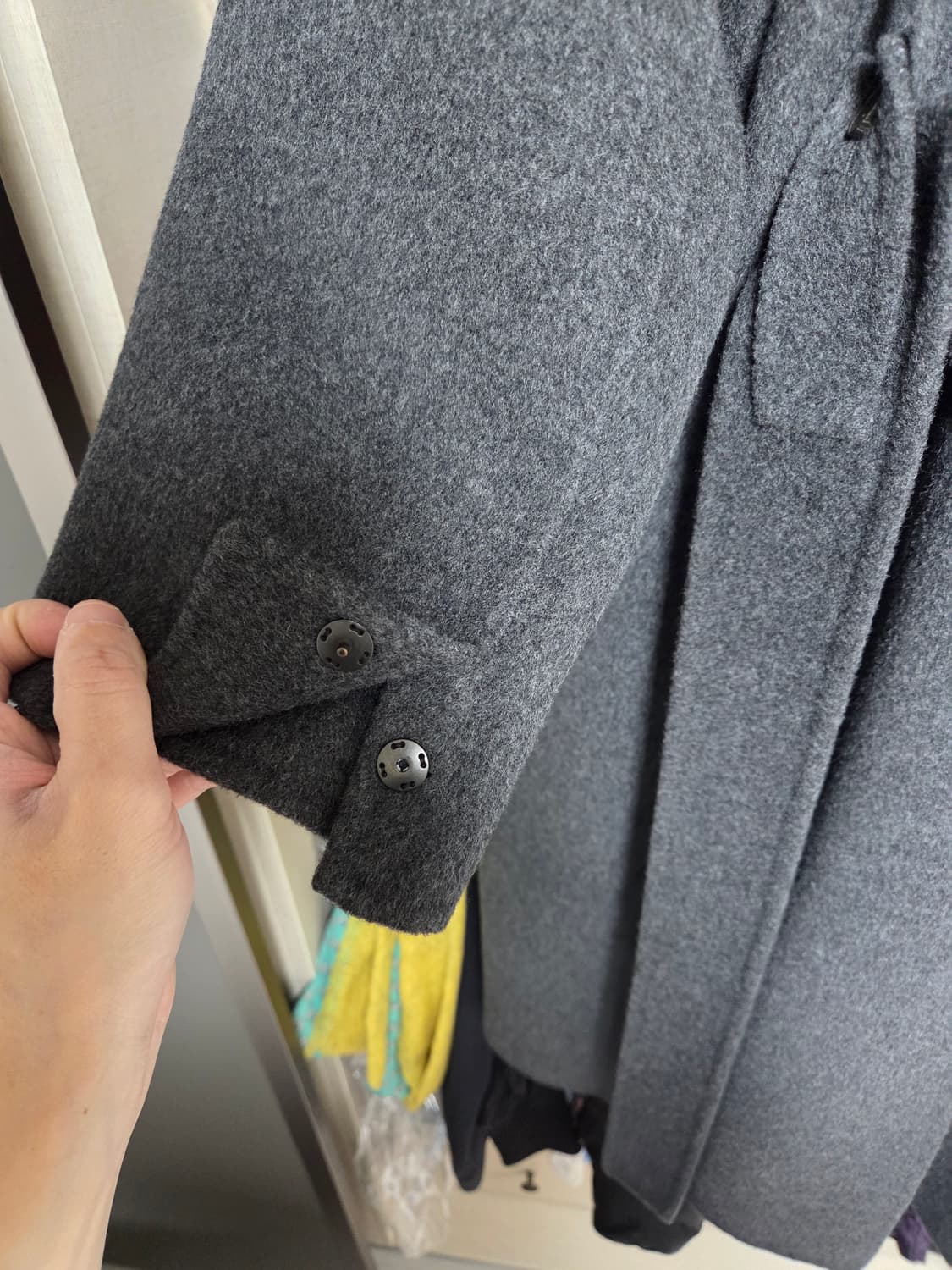 마마가리 싱글 로브 코트/차콜/ 50 상품이미지4