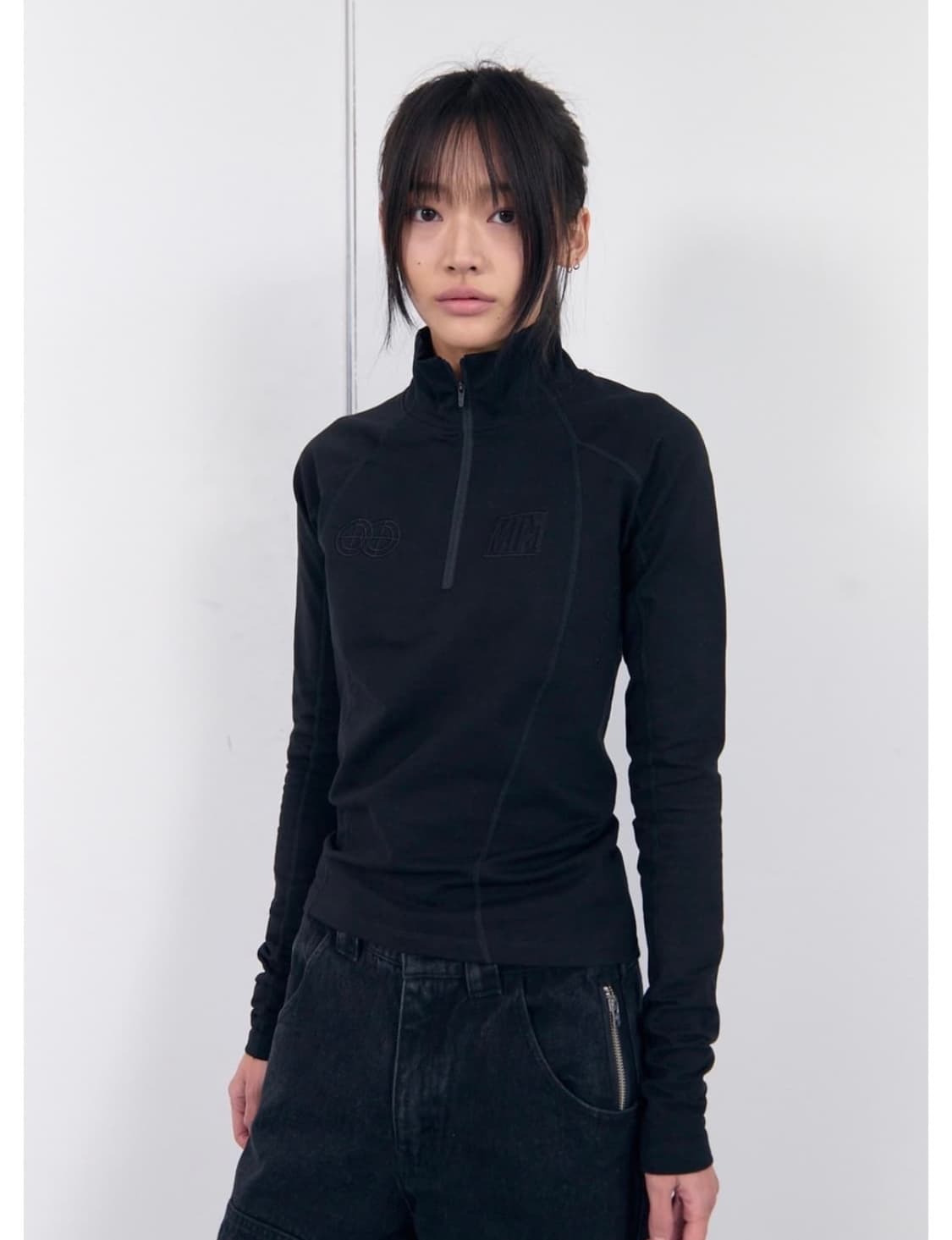 플라스틱프로덕트 MPa 소프트쉘 하프 집업 S 상품이미지1