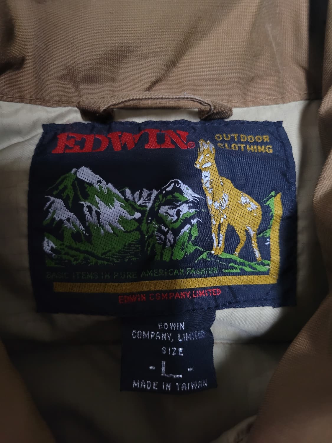 EDWIN 아웃도어 90s 빈티지 다운 패딩 상품이미지5