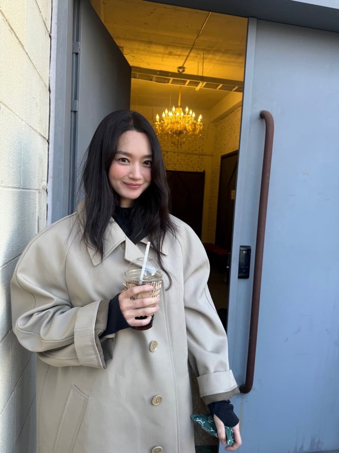 르메르 카 코트 M 사이즈 아몬드 파우더 컬러 상품이미지1