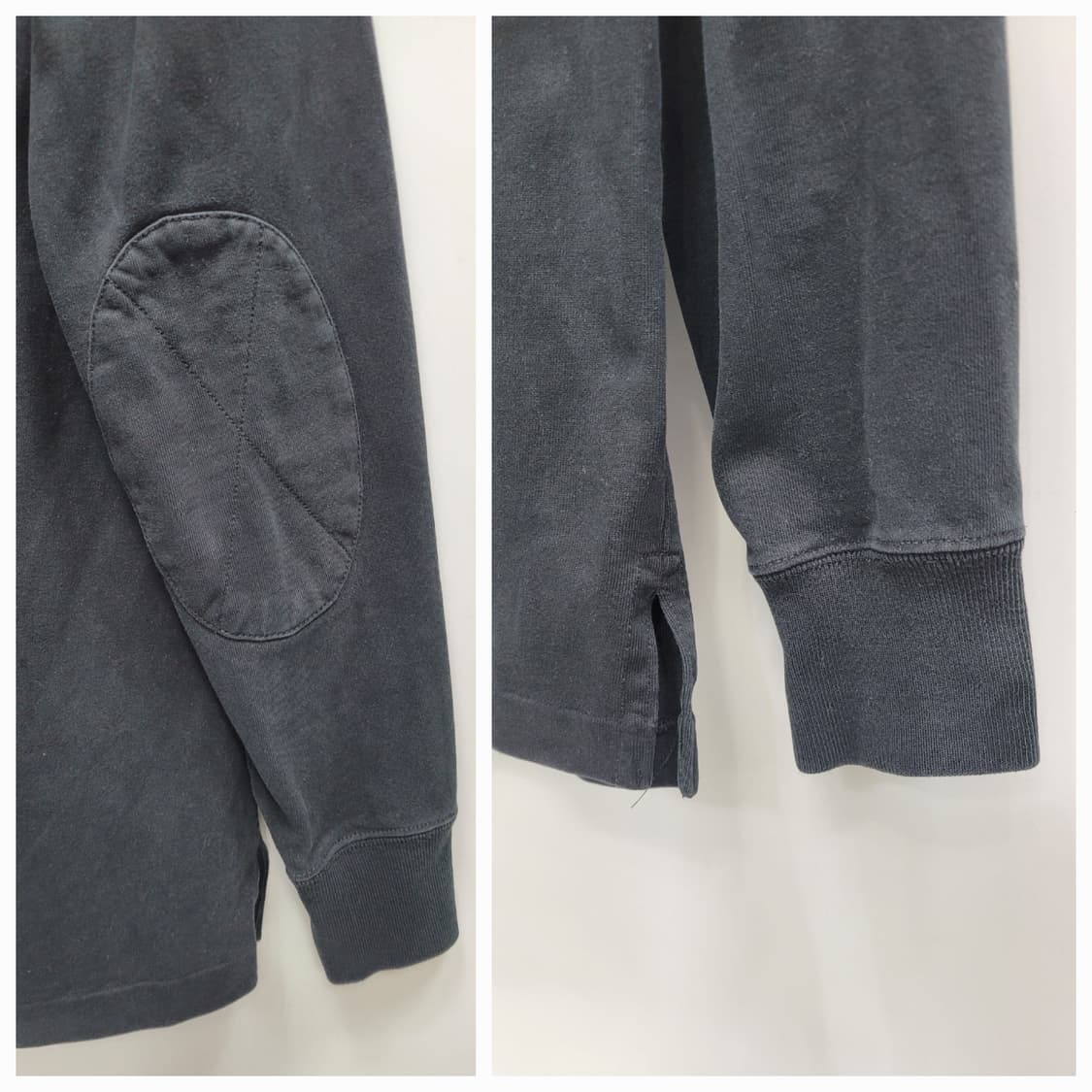 POLO 폴로 랄프로렌 빅포니 빈티지 워싱 럭비 티셔츠 / 남 M 블랙
 상품이미지5