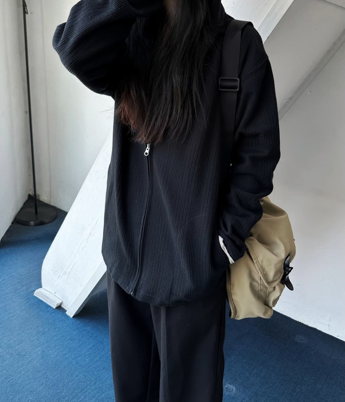 Mild cotton sweat hooded parka 상품이미지3