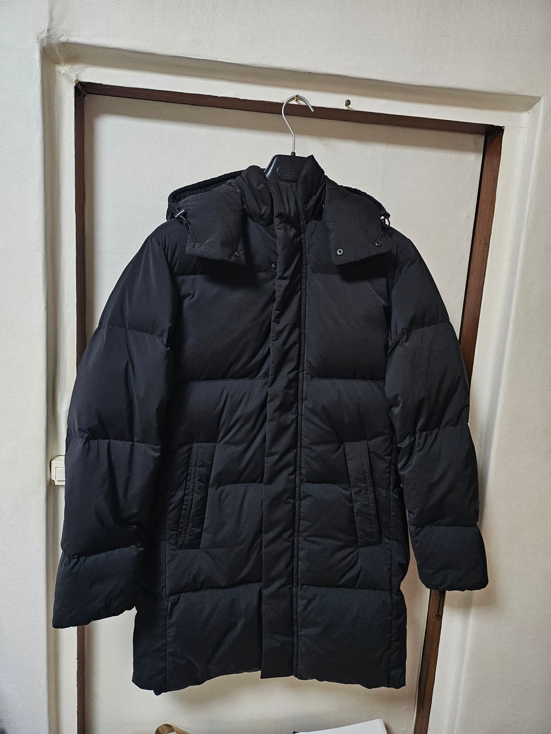 띠어리 롱패딩 블랙 xs(95-슬림100) 상품이미지3