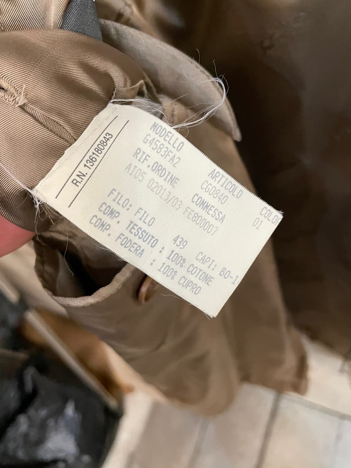 페라가모 3B 코듀로이 블레이저 자켓  상품이미지7