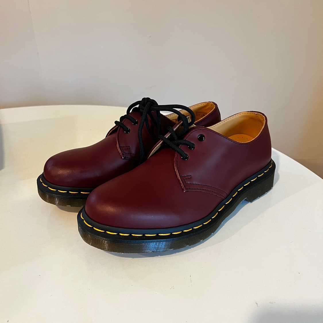 닥터마틴 1461 스무스 레더 옥스포드 체리 레드 슈즈 상품이미지2