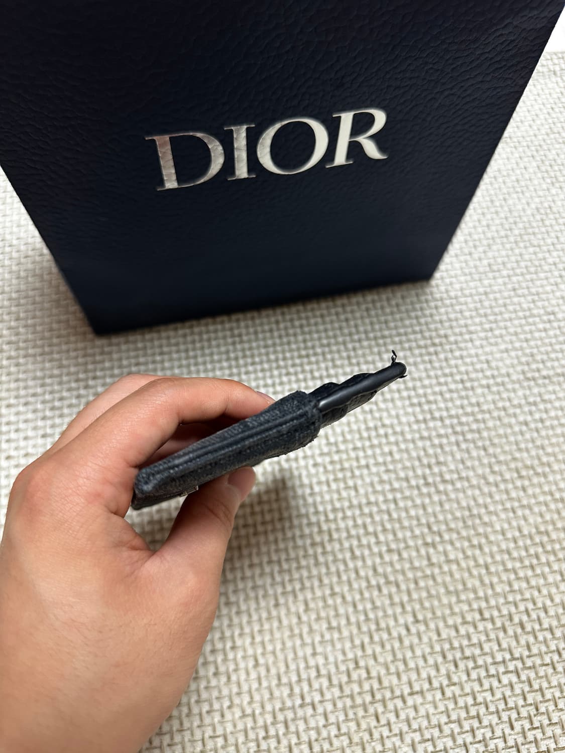 [OS/당일배송] 25ss 디올 오블리크 카드홀더 블랙 상품이미지5