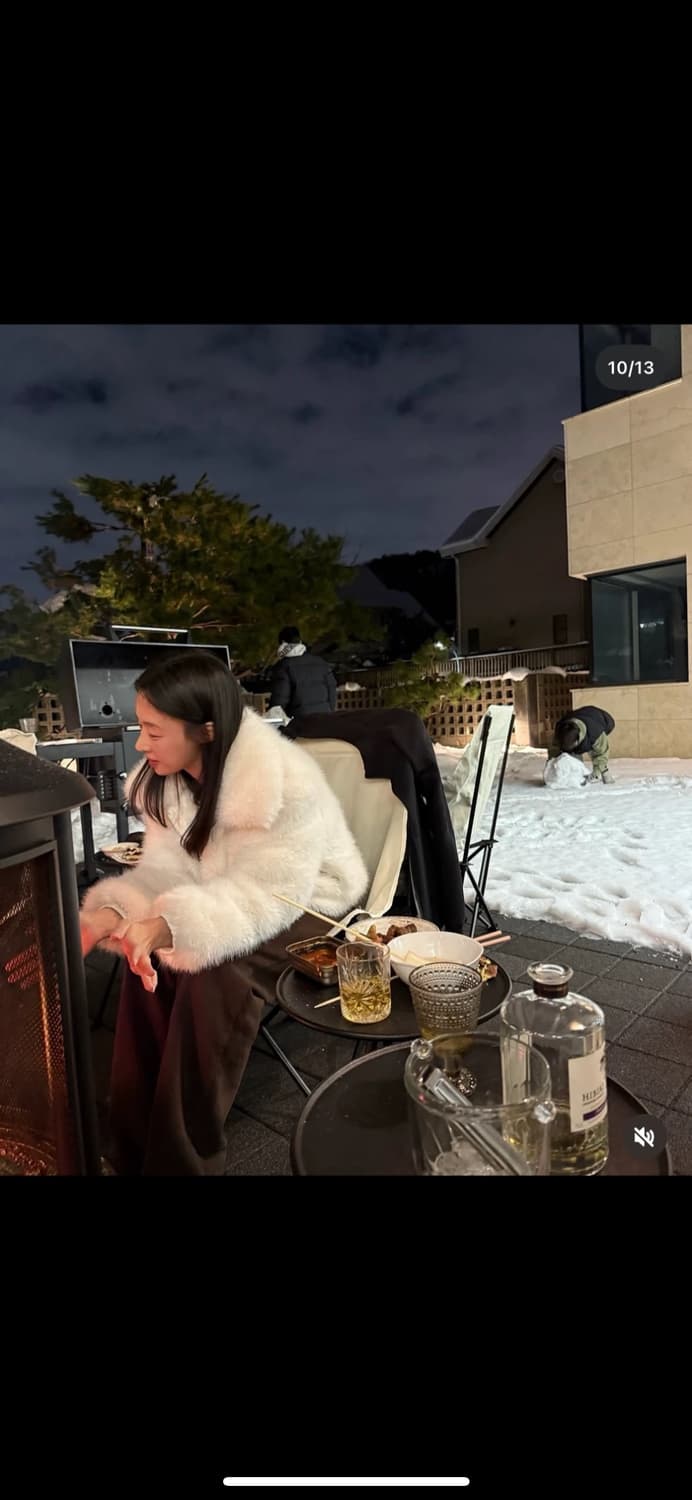 츄니토리 퍼자켓 아이보리 상품이미지6