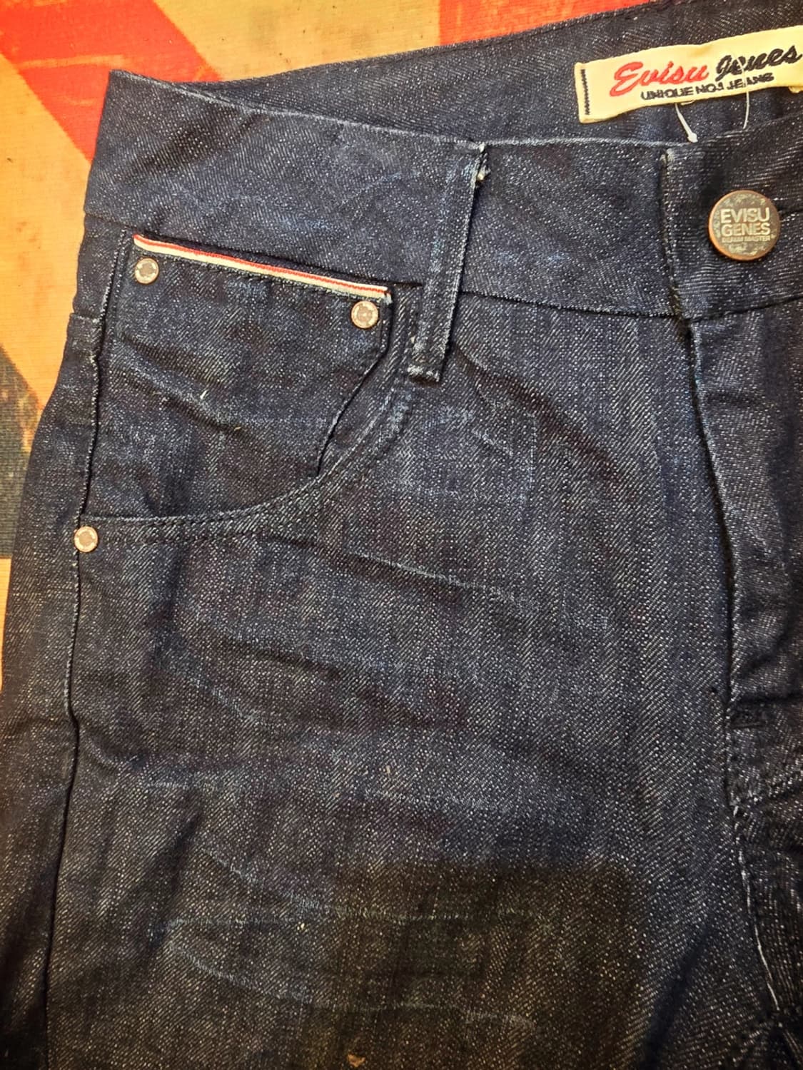 일본 에비스(Evisu) 7부 데님 반바지 크롭진 상품이미지4