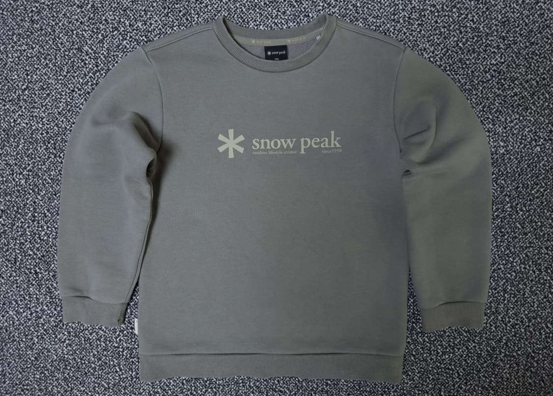 [무료배송][140]스노우피크 키즈 기모 맨투맨 긴팔티 상품이미지1