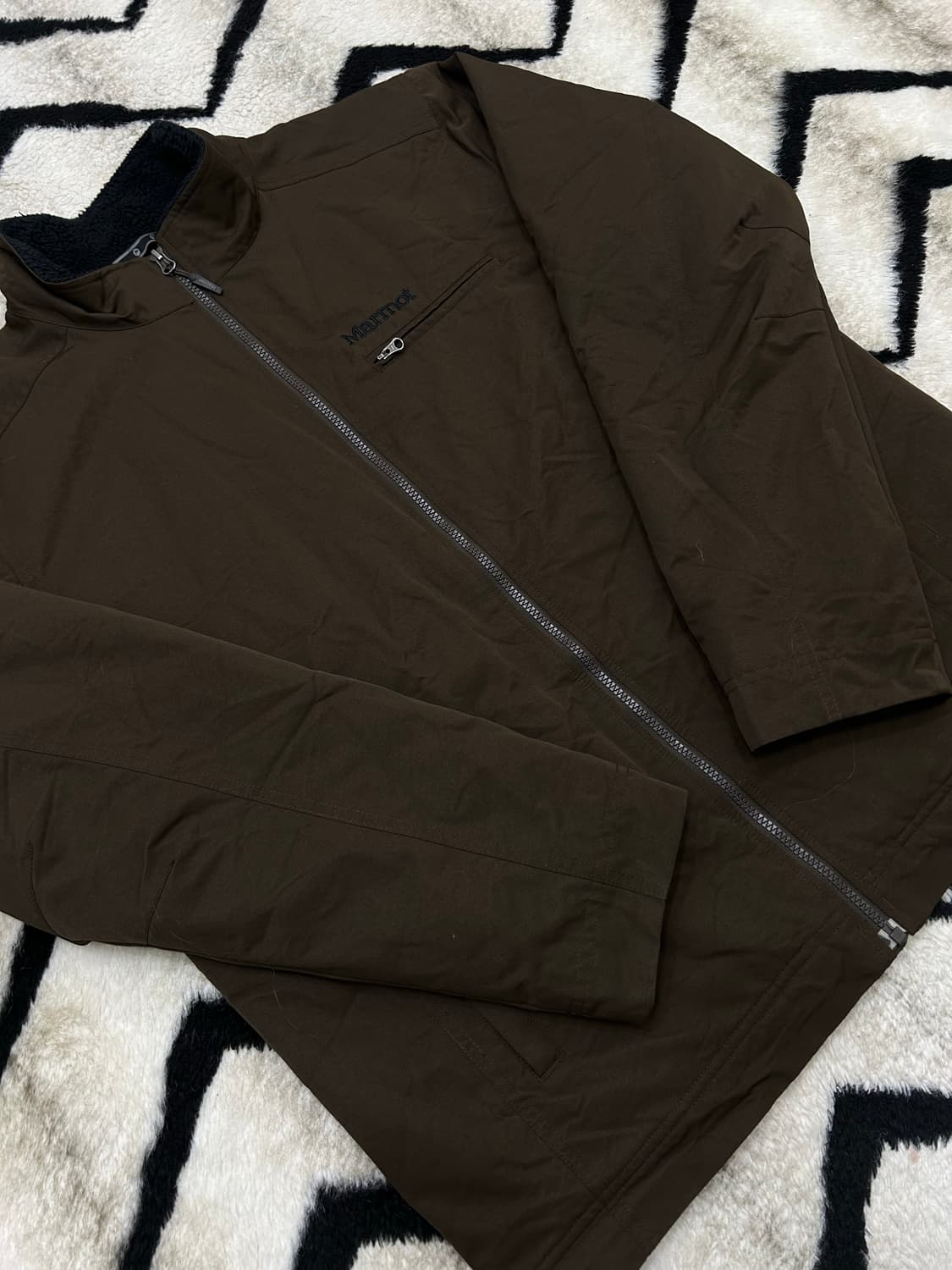 [실측XL]마모트 나일론 자켓/안감양털/브라운 상품이미지2