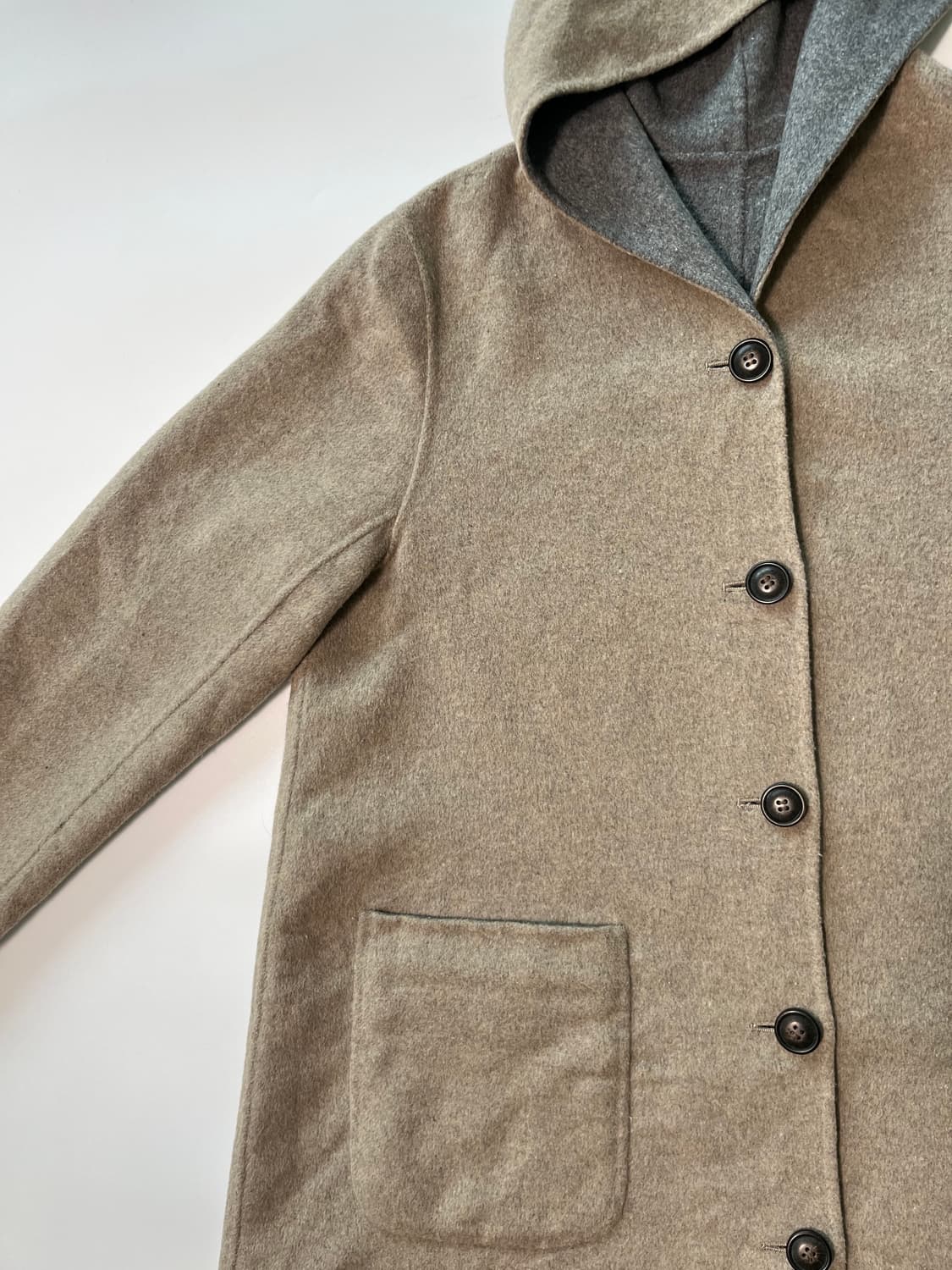 소프트 그레이 리버시블 후드코트 상품이미지8