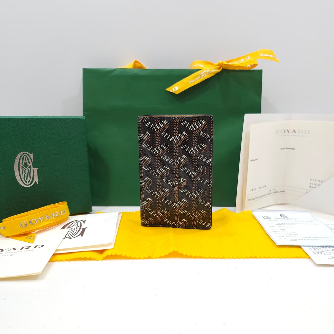 [풀구성] 고야드 생피에르 카드지갑 블랙 상품이미지1