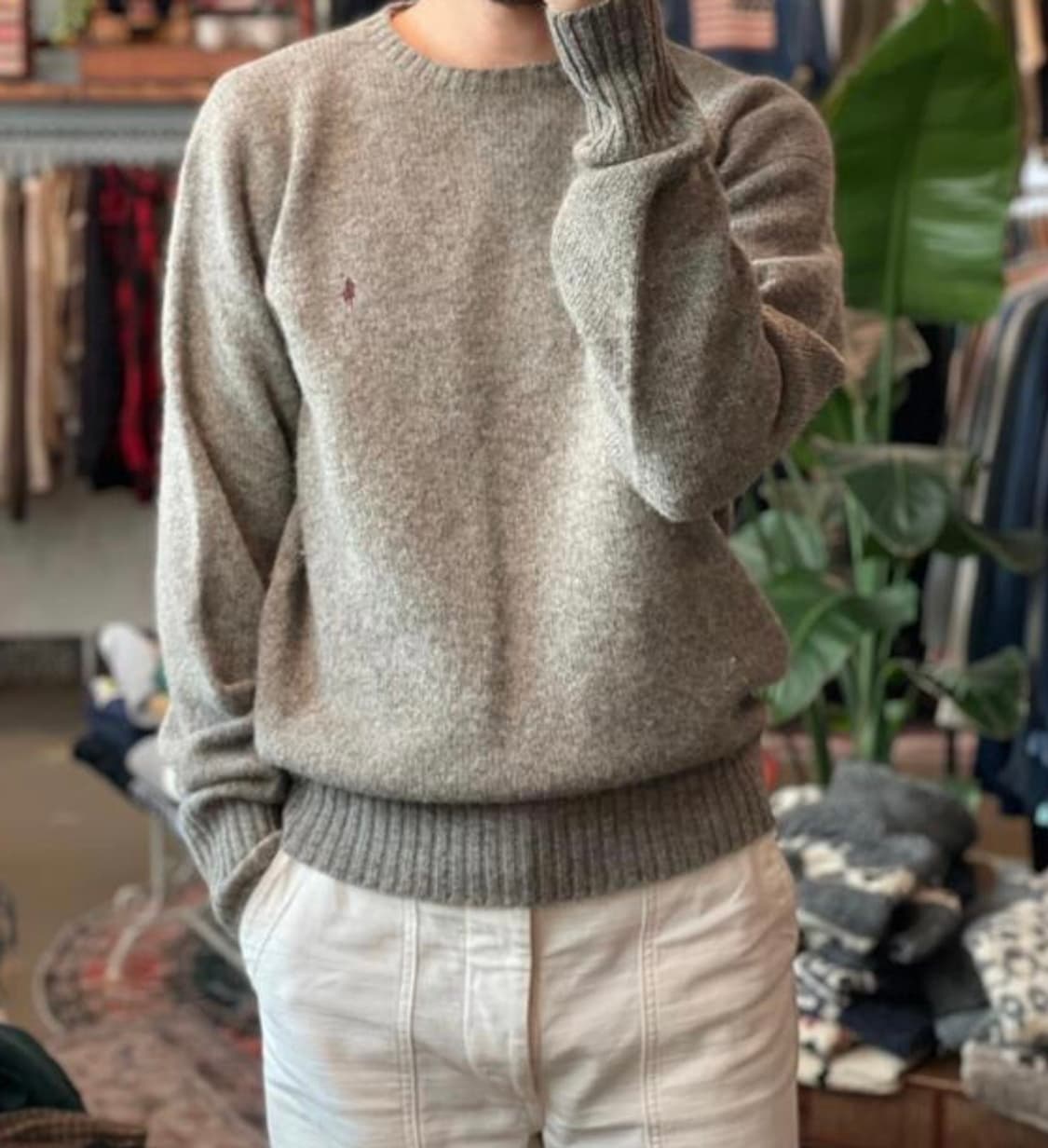 (105) 폴로 랄프로렌 그레이 울 크루넥 스웨터 상품이미지8