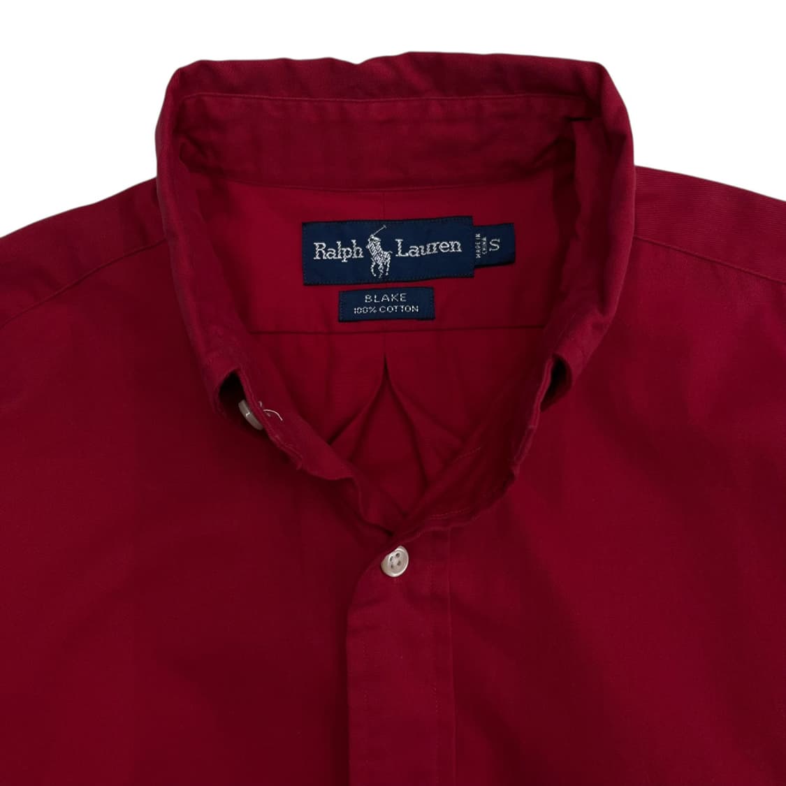 폴로 랄프로렌 90s 네이비포니 레드 셔츠 S 상품이미지5
