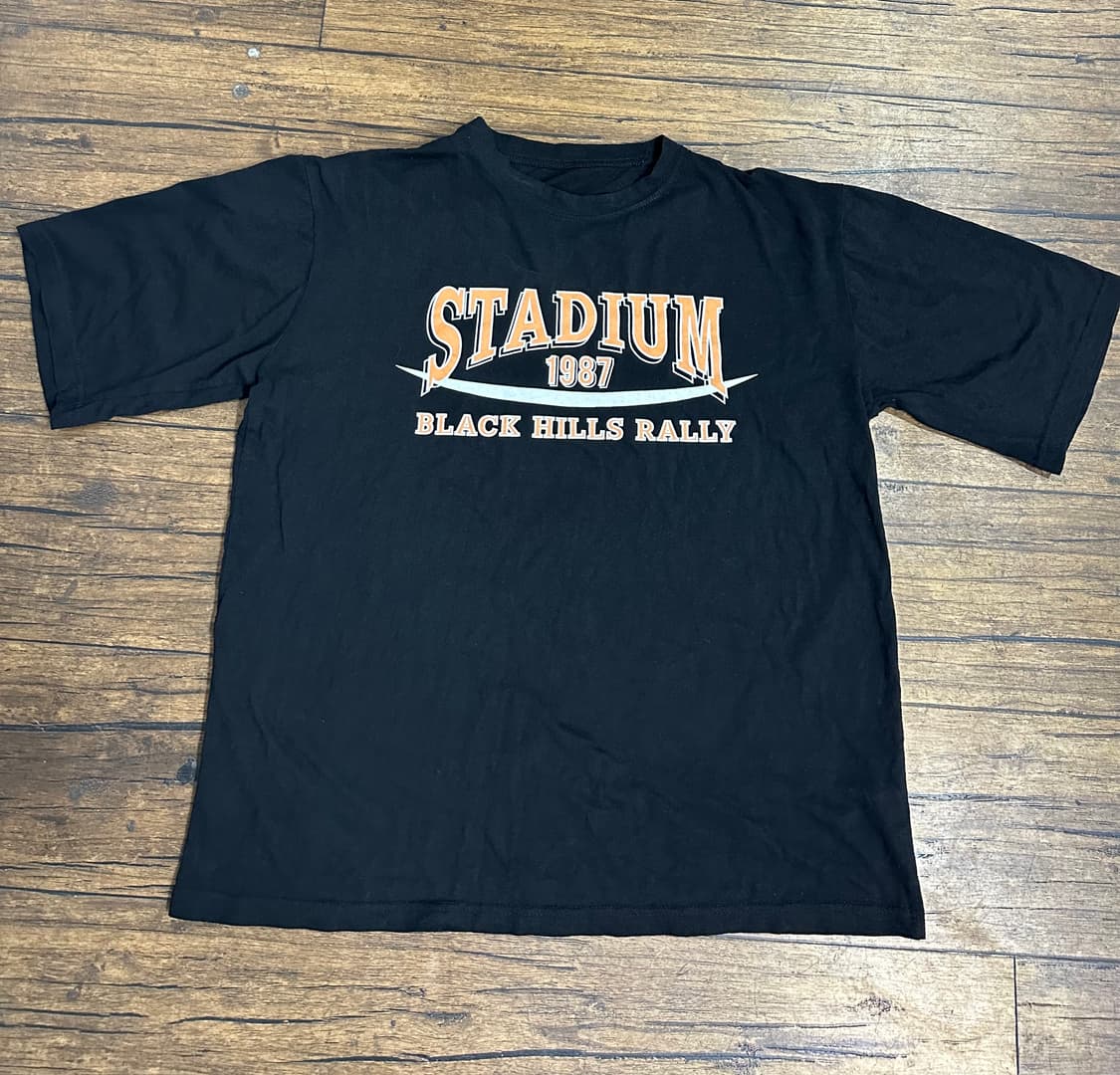 STADIUM 1987 블랙 반팔 빈티지티셔츠XL 상품이미지1