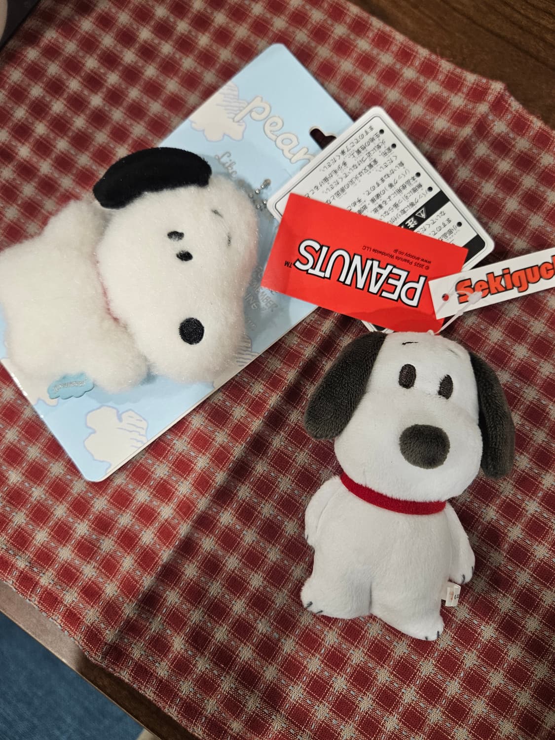 일본정품 세키구치 스누피 인형 키링 봉제인형 상품이미지2